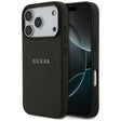 Husa de protectie Guess Grained Gold Ring MagSafe (GUHMP17XPGHSMMK) compatibil cu iPhone 17 Pro Max, Negru