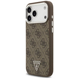 Husa de protectie Guess Hardcase 4G Triangle Logo MagSafe (GUHMP17XP4TSRCMW) compatibil cu iPhone 17 Pro Max, Maro