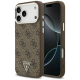 Husa de protectie Guess Hardcase 4G Triangle Logo MagSafe (GUHMP17XP4TSRCMW) compatibil cu iPhone 17 Pro Max, Maro