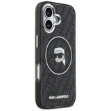 Husa de protectie Karl Lagerfeld IML MagSafe compatibil cu iPhone 17, Negru