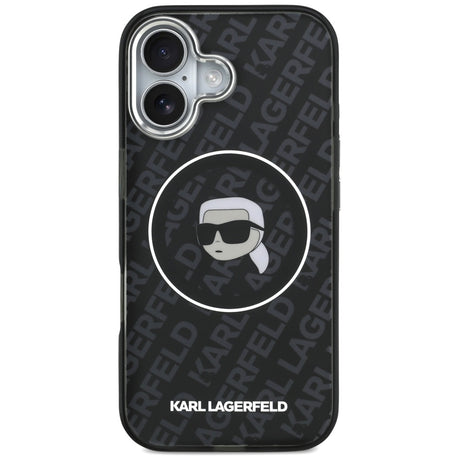 Husa de protectie Karl Lagerfeld IML MagSafe compatibil cu iPhone 17, Negru
