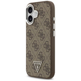 Husa de protectie Guess Hardcase 4G Triangle Logo MagSafe (GUHMP17SP4TSRCMW) compatibil cu iPhone 17, Maro