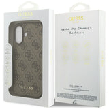 Husa de protectie Guess Hardcase 4G Classic (GUHCP17SG4GFBR) compatibil cu iPhone 17, Maro