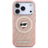 Husa de protectie Karl Lagerfeld IML MagSafe compatibil cu iPhone 17 Pro Max, Albastru