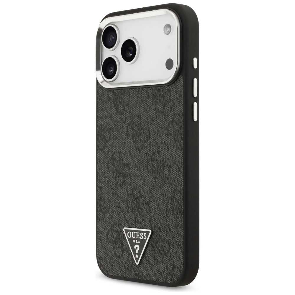 Husa de protectie Guess Hardcase 4G Triangle Logo MagSafe (GUHMP17XP4TSRCMK) compatibil cu iPhone 17 Pro Max, Negru