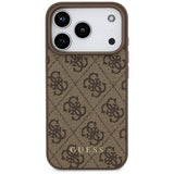 Husa de protectie Guess Hardcase 4G Classic compatibil cu iPhone 17 Pro, Maro