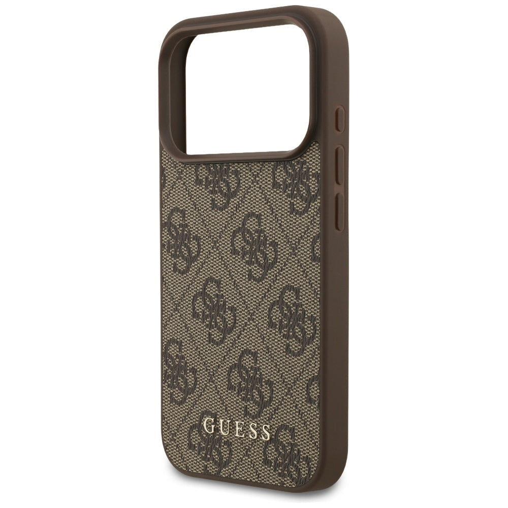 Husa de protectie Guess Hardcase 4G Classic compatibil cu iPhone 17 Pro, Maro