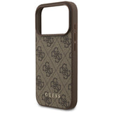 Husa de protectie Guess Hardcase 4G Classic compatibil cu iPhone 17 Pro, Maro