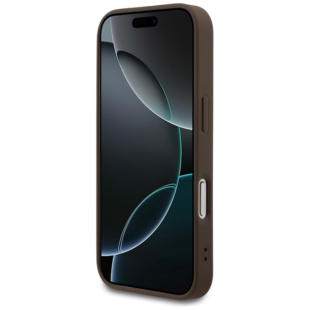 Husa de protectie Guess Hardcase 4G Classic compatibil cu iPhone 17 Pro, Maro