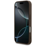 Husa de protectie Guess Hardcase 4G Classic compatibil cu iPhone 17 Pro, Maro