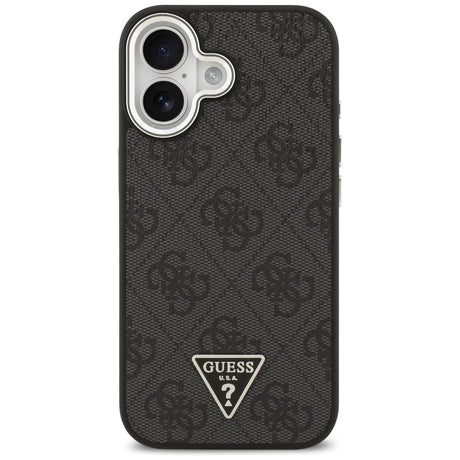 Husa de protectie Guess Hardcase 4G Triangle Logo MagSafe (GUHMP17SP4TSRCMK) compatibil cu iPhone 17, Negru
