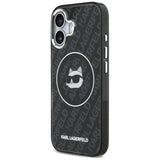 Husa de protectie Karl Lagerfeld IML MagSafe (KLHMP17SHMKBCHOK) compatibil cu iPhone 17, Negru Choupette`S Head