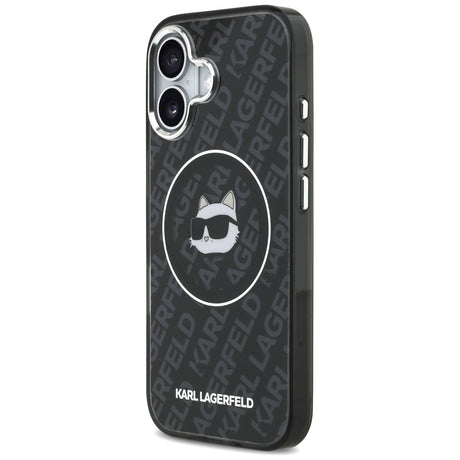 Husa de protectie Karl Lagerfeld IML MagSafe (KLHMP17SHMKBCHOK) compatibil cu iPhone 17, Negru Choupette`S Head