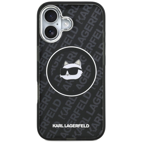 Husa de protectie Karl Lagerfeld IML MagSafe (KLHMP17SHMKBCHOK) compatibil cu iPhone 17, Negru Choupette`S Head