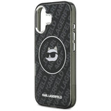 Husa de protectie Karl Lagerfeld IML MagSafe (KLHMP17SHMKBCHOK) compatibil cu iPhone 17, Negru Choupette`S Head