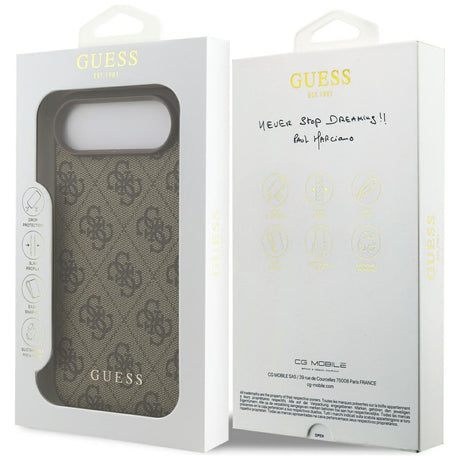Husa de protectie Guess Hardcase 4G Classic (GUHCP17MG4GFBR) compatibil cu iPhone 17 Air, Maro