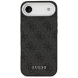 Husa de protectie Guess Hardcase 4G Classic Logo MagSafe (GUHMP17MP4GSSMCK) compatibil cu iPhone 17 Air, Negru