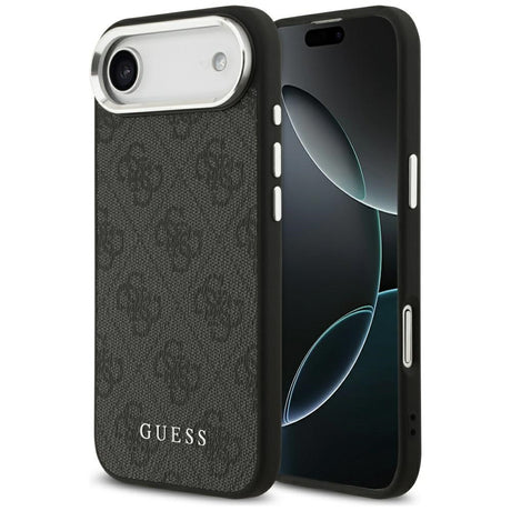 Husa de protectie Guess Hardcase 4G Classic Logo MagSafe (GUHMP17MP4GSSMCK) compatibil cu iPhone 17 Air, Negru