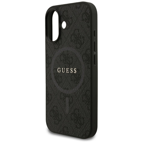Husa de protectie Guess 4G Ring Classic Logo MagSafe (GUHMP17SG4GFRK) compatibil cu iPhone 17, Negru