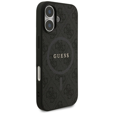 Husa de protectie Guess 4G Ring Classic Logo MagSafe (GUHMP17SG4GFRK) compatibil cu iPhone 17, Negru
