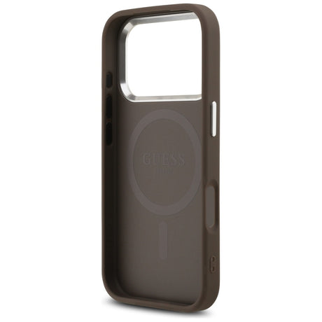 Husa de protectie Guess Hardcase 4G Classic Logo MagSafe (GUHMP17XP4GSSMCW) compatibil cu iPhone 17 Pro Max, Maro