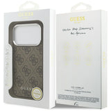 Husa de protectie Guess Hardcase 4G Classic Logo MagSafe (GUHMP17XP4GSSMCW) compatibil cu iPhone 17 Pro Max, Maro