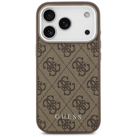 Husa de protectie Guess Hardcase 4G Classic Logo MagSafe (GUHMP17XP4GSSMCW) compatibil cu iPhone 17 Pro Max, Maro