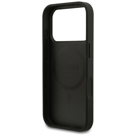 Husa de protectie Guess 4G Ring Classic Logo MagSafe (GUHMP17LG4GFRK) compatibil cu iPhone 17 Pro, Negru
