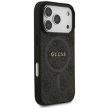 Husa de protectie Guess 4G Ring Classic Logo MagSafe (GUHMP17LG4GFRK) compatibil cu iPhone 17 Pro, Negru