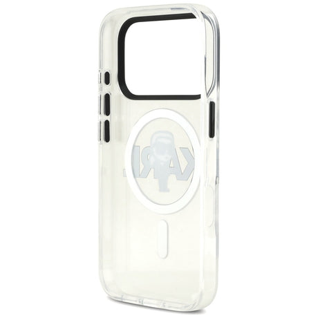 Husă Karl Lagerfeld IML MagSafe Sketch Logo pentru iPhone 17 Pro / iPhone 18 Pro, transparentă