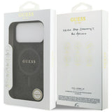 Husa de protectie Guess 4G Ring Classic Logo MagSafe (GUHMP17XG4GFRK) compatibil cu iPhone 17 Pro Max, Negru