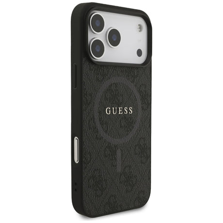 Husa de protectie Guess 4G Ring Classic Logo MagSafe (GUHMP17XG4GFRK) compatibil cu iPhone 17 Pro Max, Negru