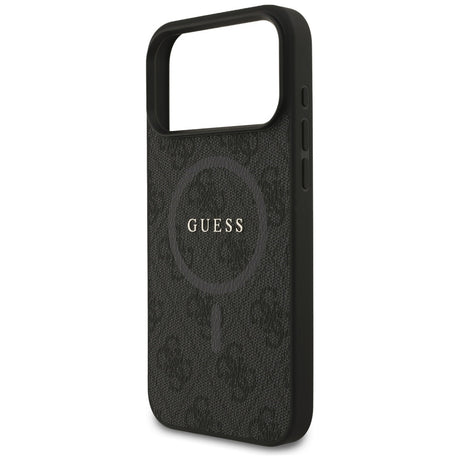 Husa de protectie Guess 4G Ring Classic Logo MagSafe (GUHMP17XG4GFRK) compatibil cu iPhone 17 Pro Max, Negru