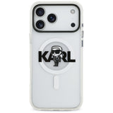 Husa de protectie Karl Lagerfeld IML MagSafe Sketch Logo (KLHMP17XHGKIGKBT) compatibil cu iPhone 17 Pro Max, Transparent Karl
