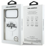 Husa de protectie Karl Lagerfeld IML MagSafe Sketch Logo (KLHMP17XHGKIGKBT) compatibil cu iPhone 17 Pro Max, Transparent Karl