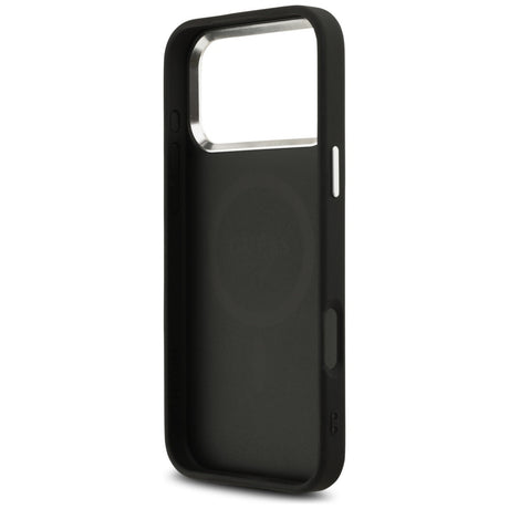 Husa de protectie Guess Hardcase 4G Classic Logo MagSafe (GUHMP17XP4GSSMCK) compatibil cu iPhone 17 Pro Max, Negru