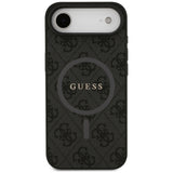 Husa de protectie Guess 4G Ring Classic Logo MagSafe (GUHMP17MG4GFRK) compatibil cu iPhone 17 Air, Negru
