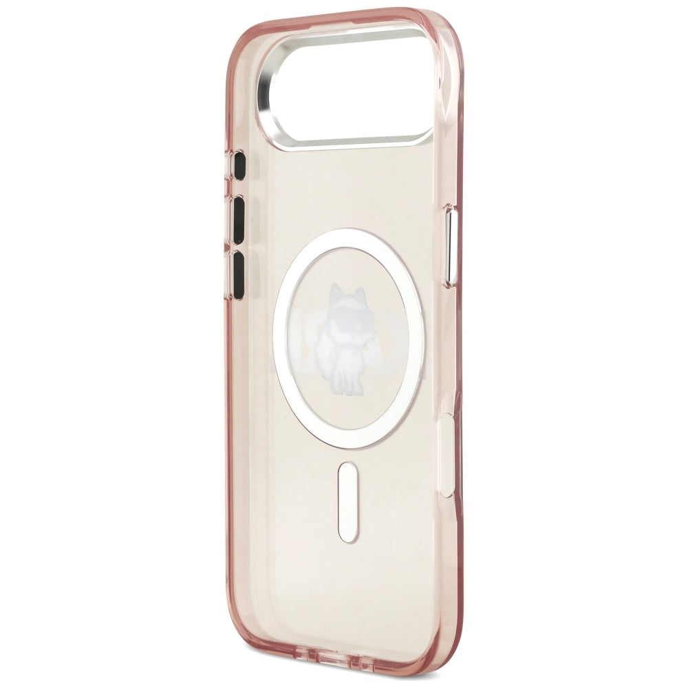 Husa de protectie Karl Lagerfeld IML MagSafe Sketch Logo (KLHMP17MHGCHGKBP) compatibil cu iPhone 17 Air, Roz Choupette
