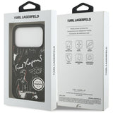 Husa de protectie Karl Lagerfeld compatibil cu iPhone 17 Pro, Negru
