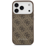 Husa de protectie Guess Hardcase 4G Classic Logo MagSafe (GUHMP17LP4GSSMCW) compatibil cu iPhone 17 Pro, Maro