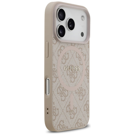 Husa de protectie Guess 4G Ring Classic Logo MagSafe (GUHMP17XG4GFRP) compatibil cu iPhone 17 Pro Max, Roz