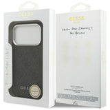 Husa de protectie Guess Hardcase 4G Classic Logo MagSafe (GUHMP17LP4GSSMCK) compatibil cu iPhone 17 Pro, Negru