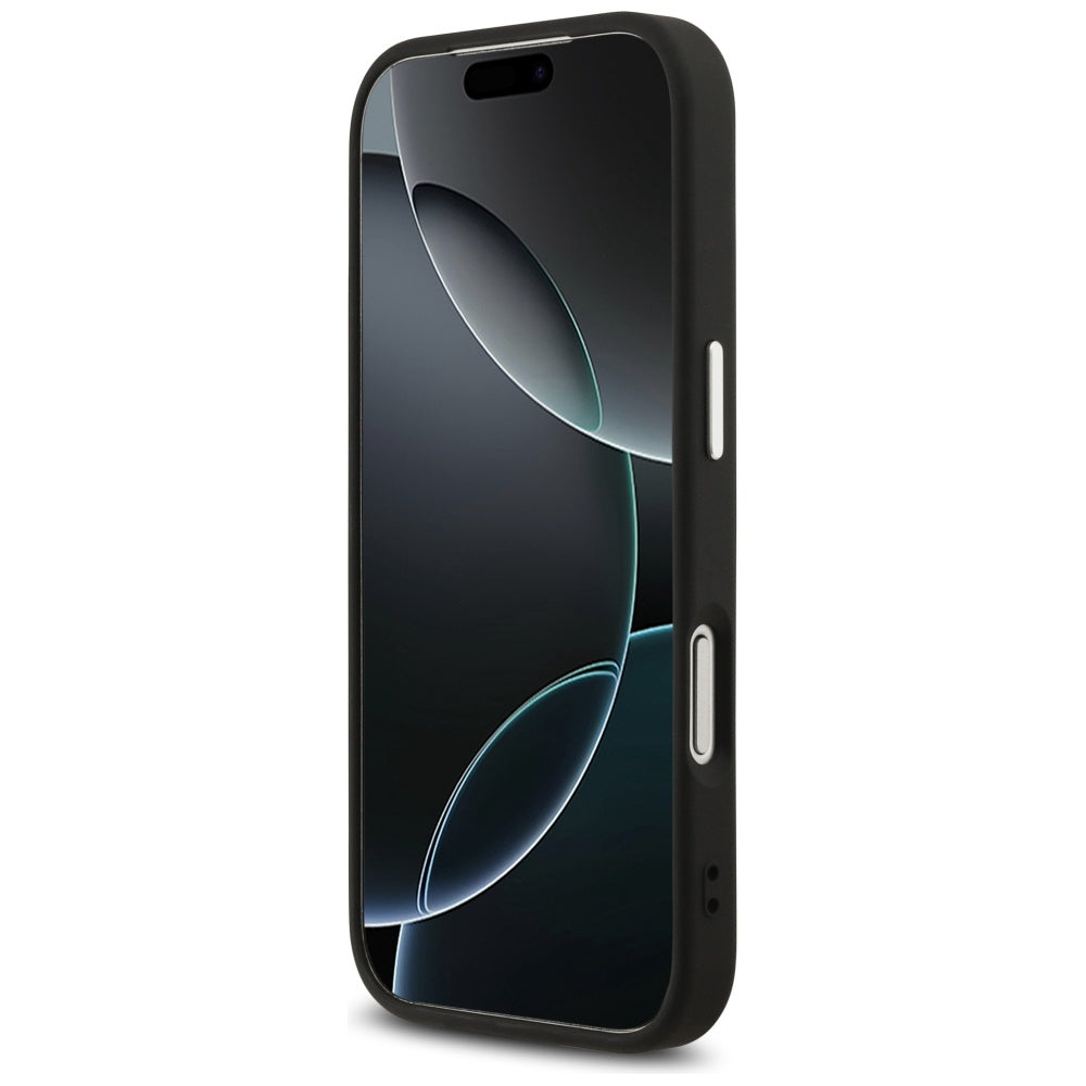 Husa de protectie Guess Hardcase 4G Classic Logo MagSafe (GUHMP17LP4GSSMCK) compatibil cu iPhone 17 Pro, Negru