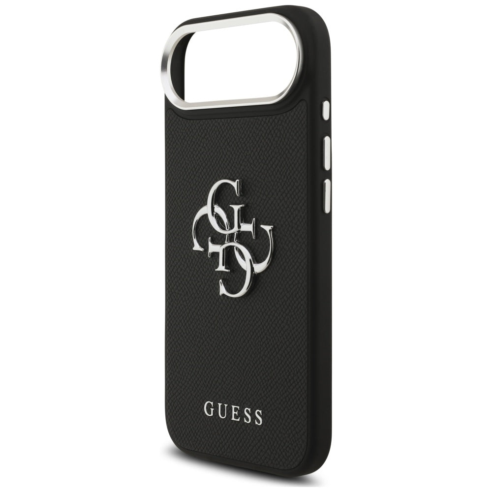 Husa de protectie Guess Hardcase 4G Grained Big and Classic Logo (GUHCP17MPG4SMCEK) compatibil cu iPhone 17 Air, Negru