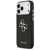 Husa de protectie Guess Hardcase 4G Grained Big and Classic Logo (GUHCP17XPG4SMCEK) compatibil cu iPhone 17 Pro Max, Negru