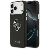 Husa de protectie Guess Hardcase 4G Grained Big and Classic Logo (GUHCP17XPG4SMCEK) compatibil cu iPhone 17 Pro Max, Negru