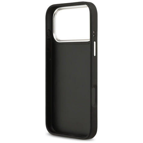 Husa de protectie Guess Hardcase 4G Grained Big and Classic Logo (GUHCP17LPG4SMCEK) compatibil cu iPhone 17 Pro, Negru