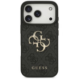 Husa de protectie Guess Hardcase 4G Big Logo (GUHCP17L4GMGGR) compatibil cu iPhone 17 Pro, Negru