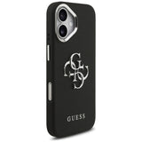 Husa de protectie Guess Hardcase 4G Grained Big and Classic Logo (GUHCP17SPG4SMCEK) compatibil cu iPhone 17, Negru