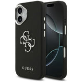 Husa de protectie Guess Hardcase 4G Grained Big and Classic Logo (GUHCP17SPG4SMCEK) compatibil cu iPhone 17, Negru
